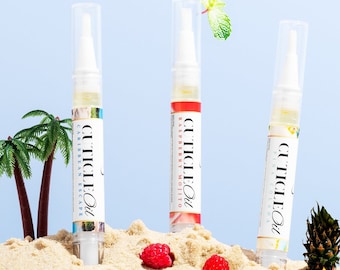 Summer & Spring Cuticle Oil Pens, Nail Growth, Nail Salon, Handmade, Repairing Oil, Vegan, Cruelty Free