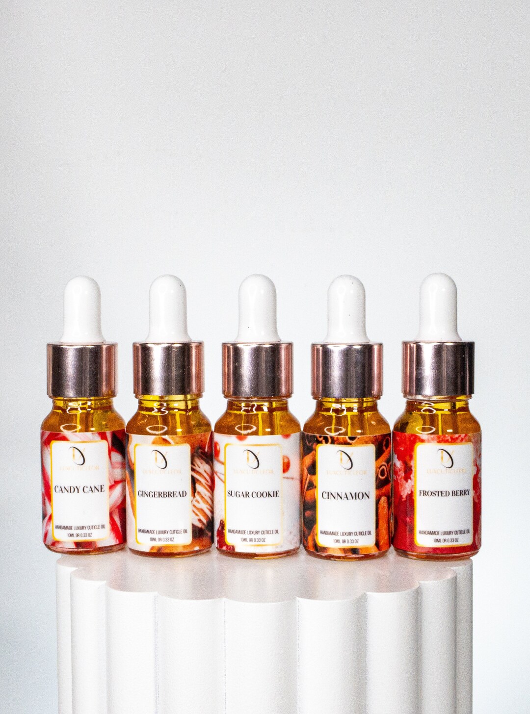 Winter Cuticle Oil Dropper Bottle 10ml, Handmade, Nail Growth, Nail