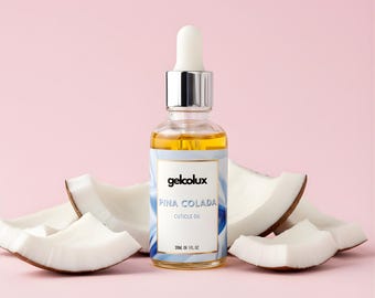 Summer Cocktail Dropper Cuticle Oil: Nail Growth Oil, Stronger Nails, Handmade 30ml