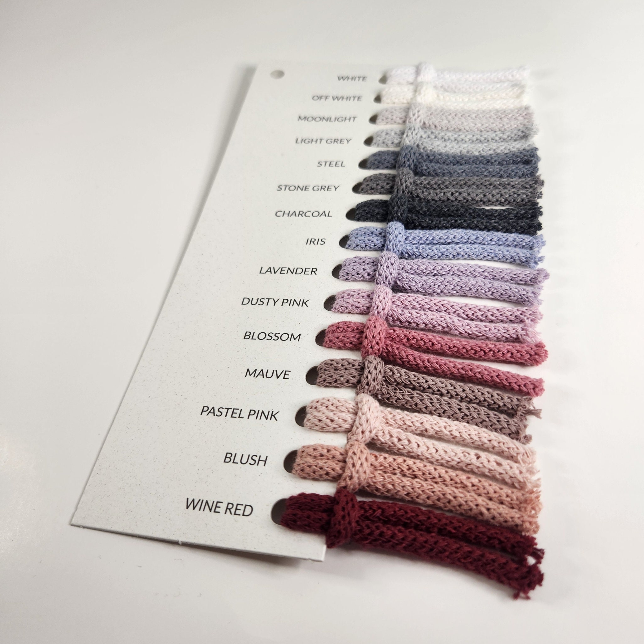 Bobbiny Color Palette, Color Guide, Examples, Braided, 3ply Rope ...