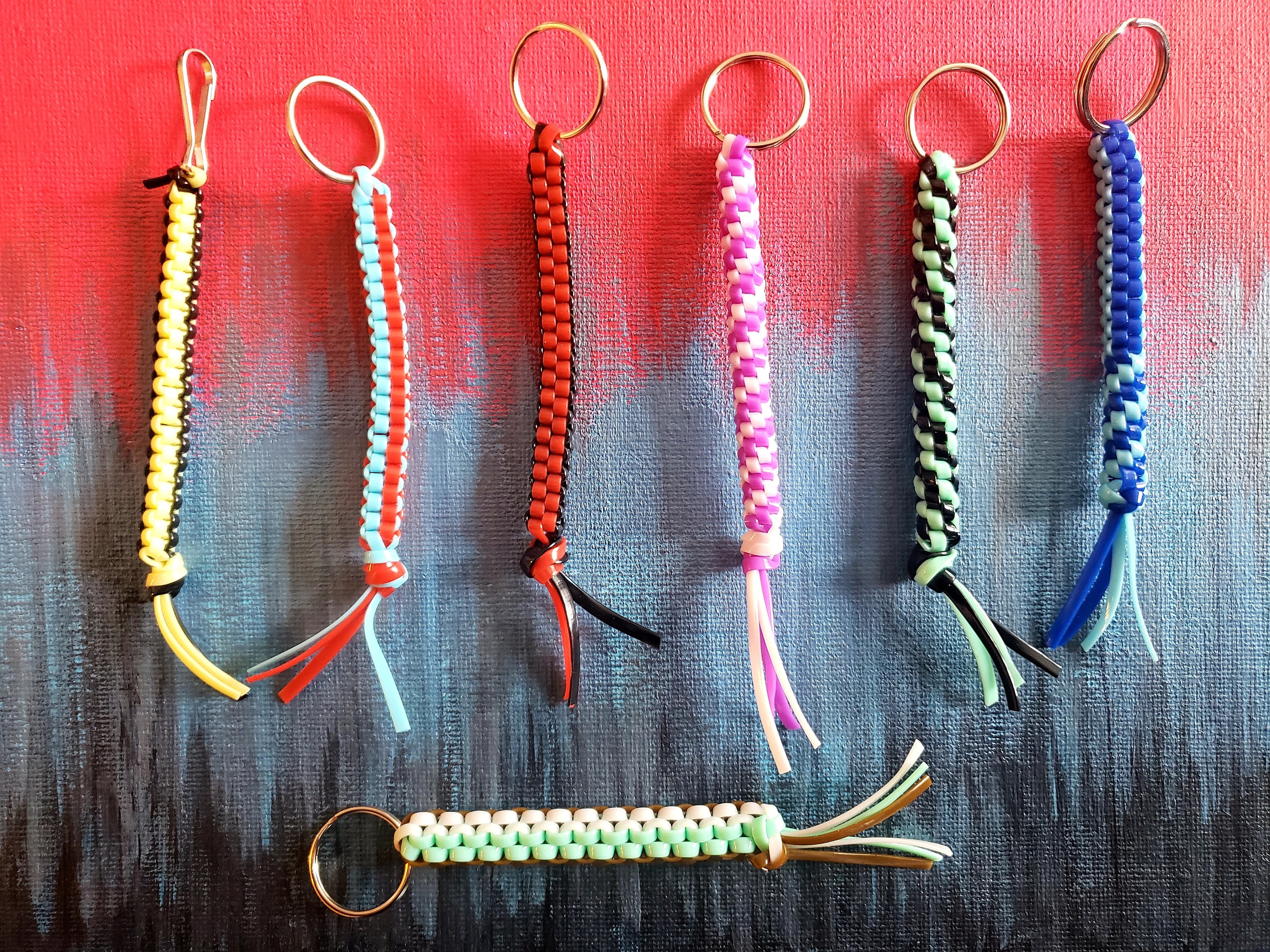 Plastic Lace Keychains 