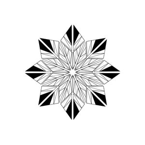 A4 Colouring Love Flower of life Mandala mindfulness printable PDF colouring sheet