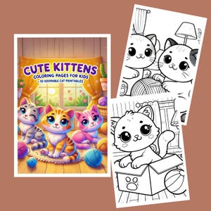 Cute Kittens Coloring Pages for Kids – 10 Adorable Cat Printables