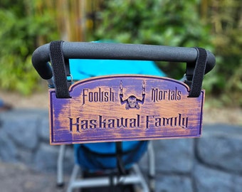 Ghostly Themed Wooden Stroller Sign