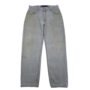 34 x 30.5 Vintage 90s Levi&#39;s 505 Regular Fit Baggy Silver Tab Dirty Light Blue Stone Wash Jeans Unisex Denim | FREE DHL EXPRESS