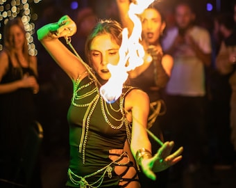 Kevlar Fire Prop – Travel Fire Fly for Flow Arts