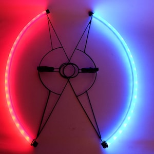 LED Fans PAIR *** Spectra *** Gift for Performers Belly Dance Flow Light Prop