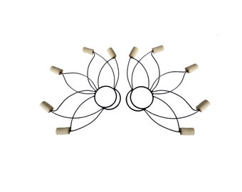 Magic Lotus Fire Fans PAIR for performers Belly Dance Flow Fire Light Prop