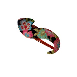 Satomi Hair Clíp, S shape, Japanese clip, Kimono hair clip, Red Clip, barrette clip, hair clip, hair claw, hair accessory