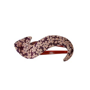 Sakura Hair Clíp, S shape Hair Claw, Curly Hair clip, Japanese clip, barrette clip, hair clip, hair claw, hair accessory