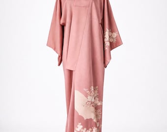 Festival Kimono Robe, Vintage Silk Robe, Japanese Kimono, Dressing Gown, Long Floral Kimono, Traditional Silk Kimono