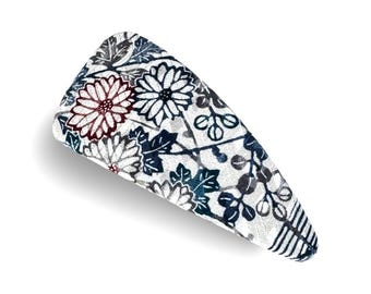 Maxi Side Hair Clip, kimono silk hair Clip, japanese kimono silk, slide clip, blue hair claw, white hair claw, sakura, Satomi clip