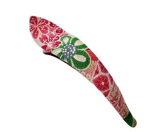 Hair clip, alligator clip, Satomi Clip, Japanese Hair clip, kimono hair clip, chirimen hair clip, crocodile hair Clip, hair clip,