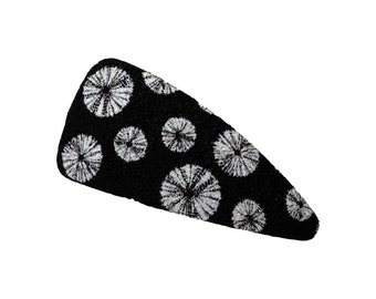 Tie dye shibori print, maxi side clip, Hair Clip, japanese design, hair claw, thin hair clip, slide clip, barrette clip, slide yoga clip