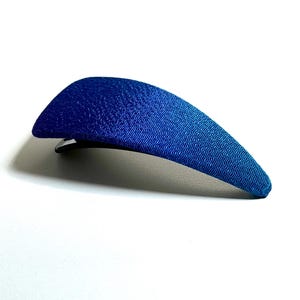 Maxi Side Hair Clip, Barrette Clip, slide hair clip, hair jaw, gradient blue , cobalt blue hair claw, side hair clip, chirimen hair clip