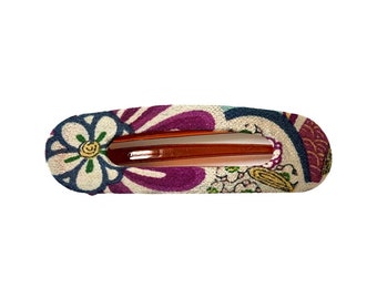 Hair barrette clip, barrette clip, french style hair barrette, japanese vintage pront, non slip hair clip, hair claw, Japanese style, satomi