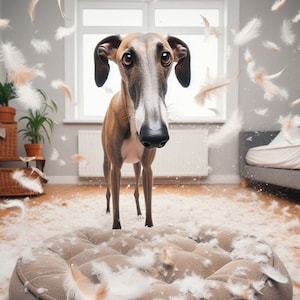 Whippet or Greyhound art print. High quality art print. Ideal gift for dog lover. Whippet wall art. Greyhound art. Picture of greyhound