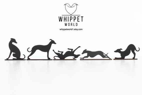 Acrylic Whippet Ornaments: Whippet Greyhound Decor