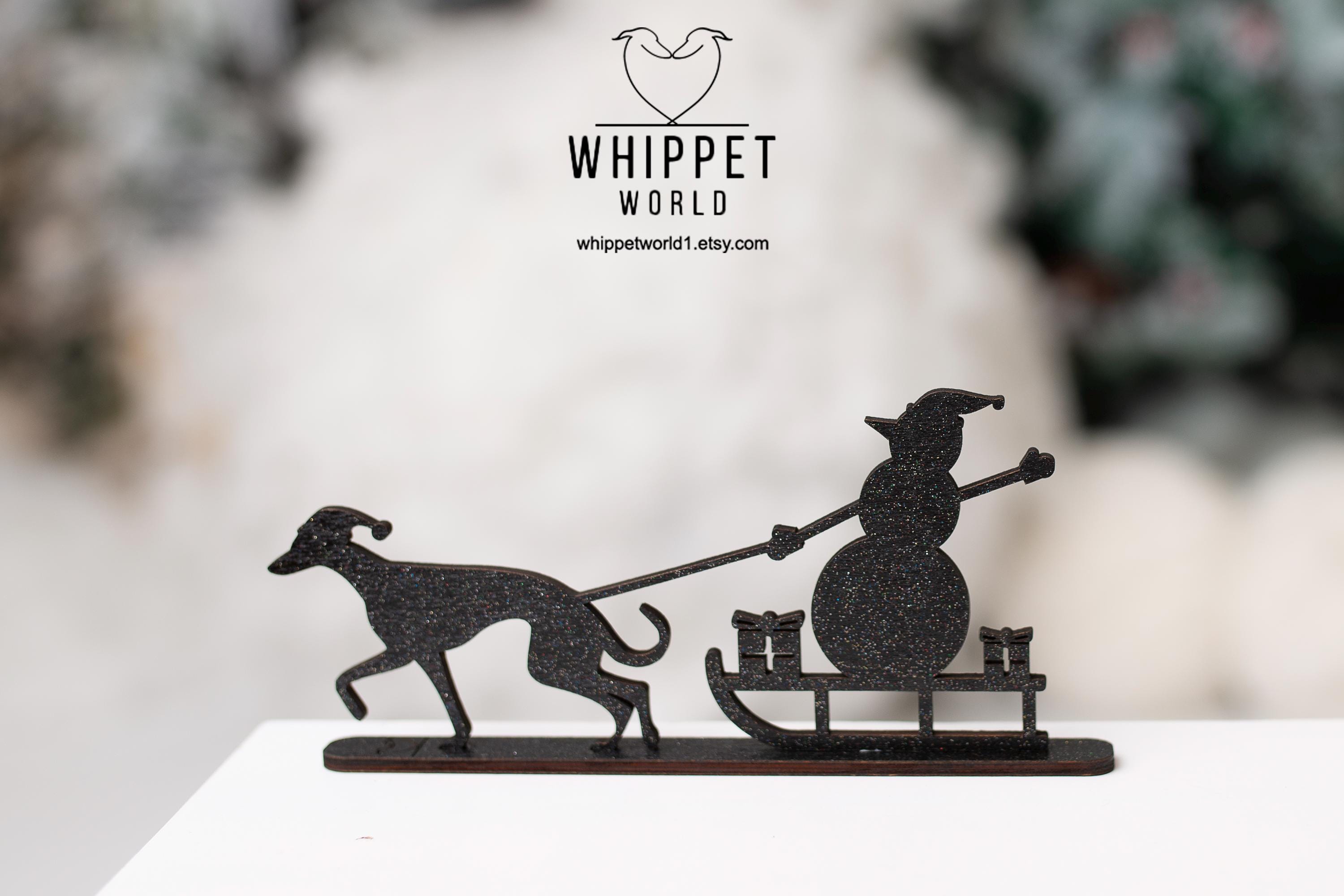 ウィペット 置物 Christina Cummings イギリス製 ウィペット 置物