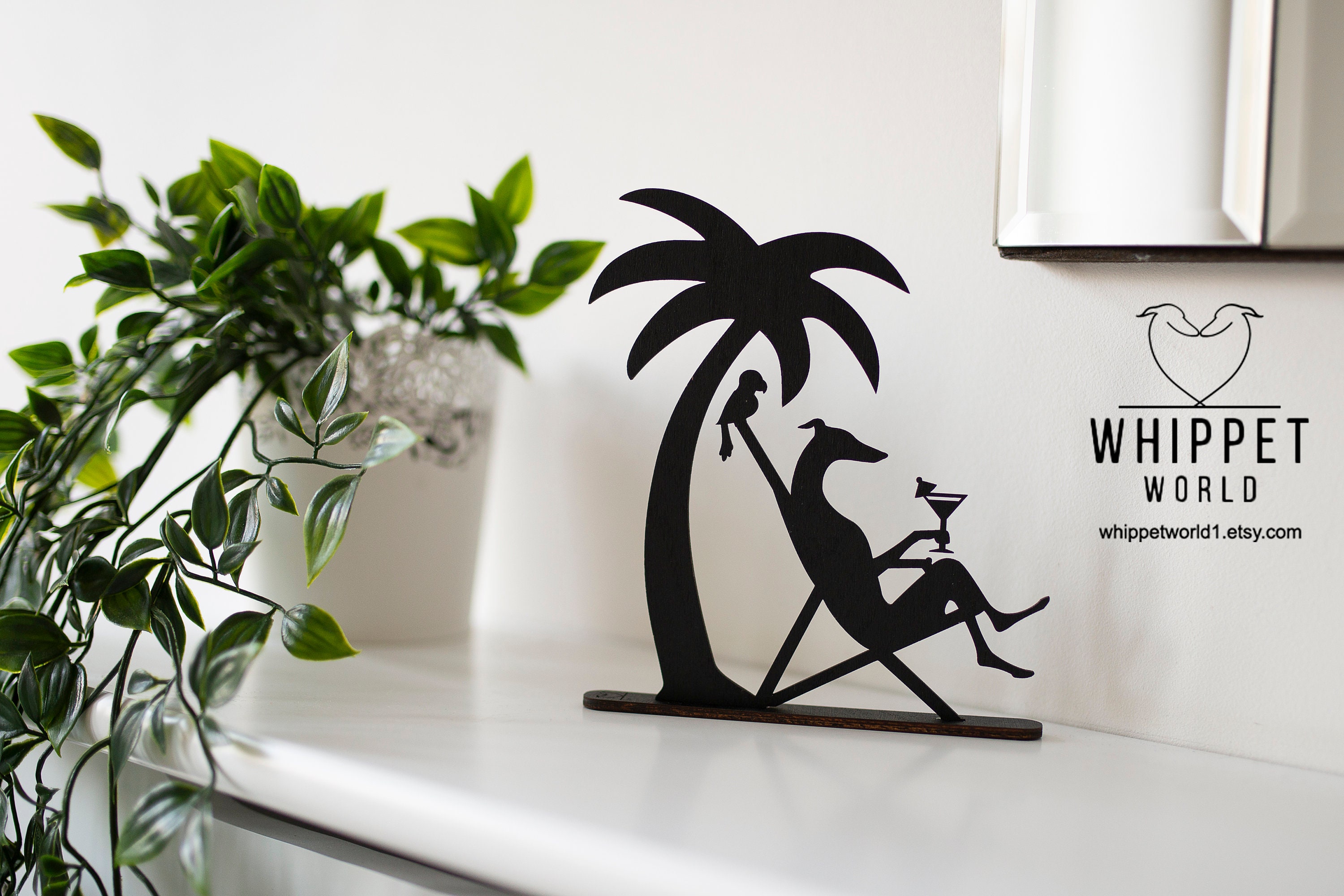 ウィペット　置物　Christina Cummings  イギリス製 WhippetWorld1 - Etsy