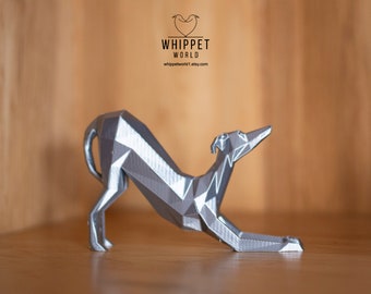 3d printed model of Whippet, Greyhound, Lurcher, Sighthound, saluki.  Lightweight ornament, ideal gift, various colours.  Mothers day gift