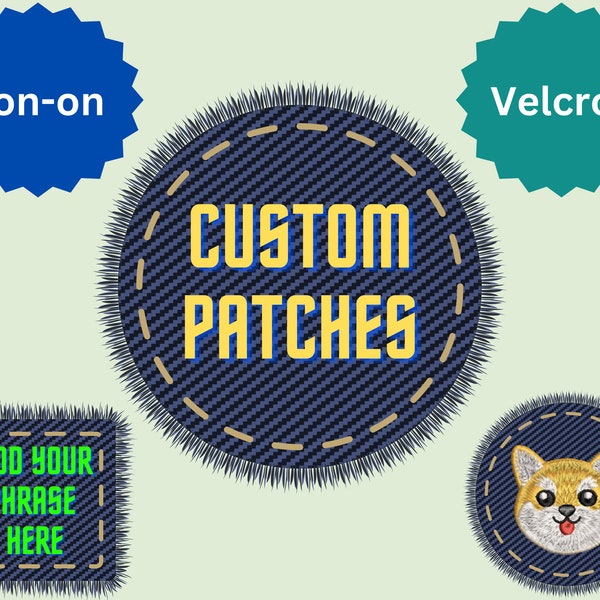 Custom Embroidered Patches - animals, logos, phrases, photos, illustrations and more