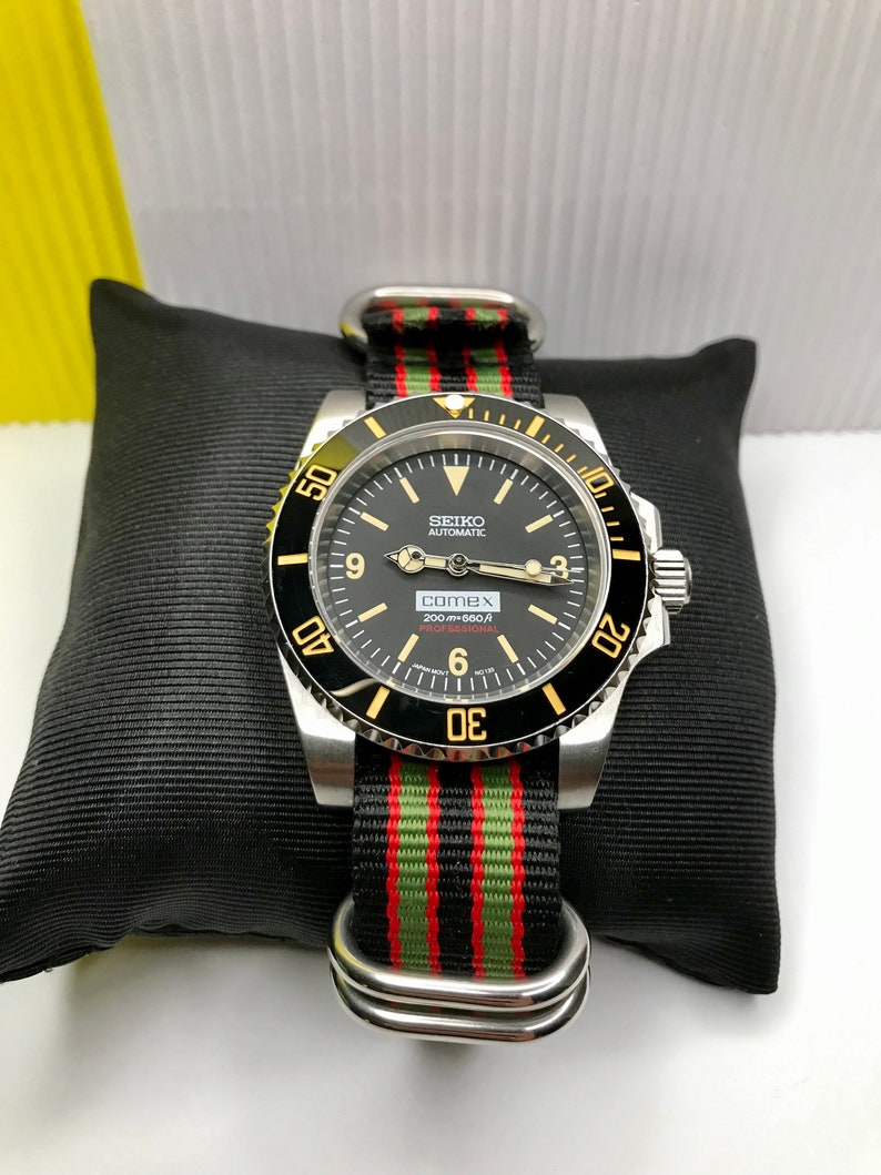 Orologio da uomo automatico NH35 Seiko Vintage Submariner | Etsy Italia