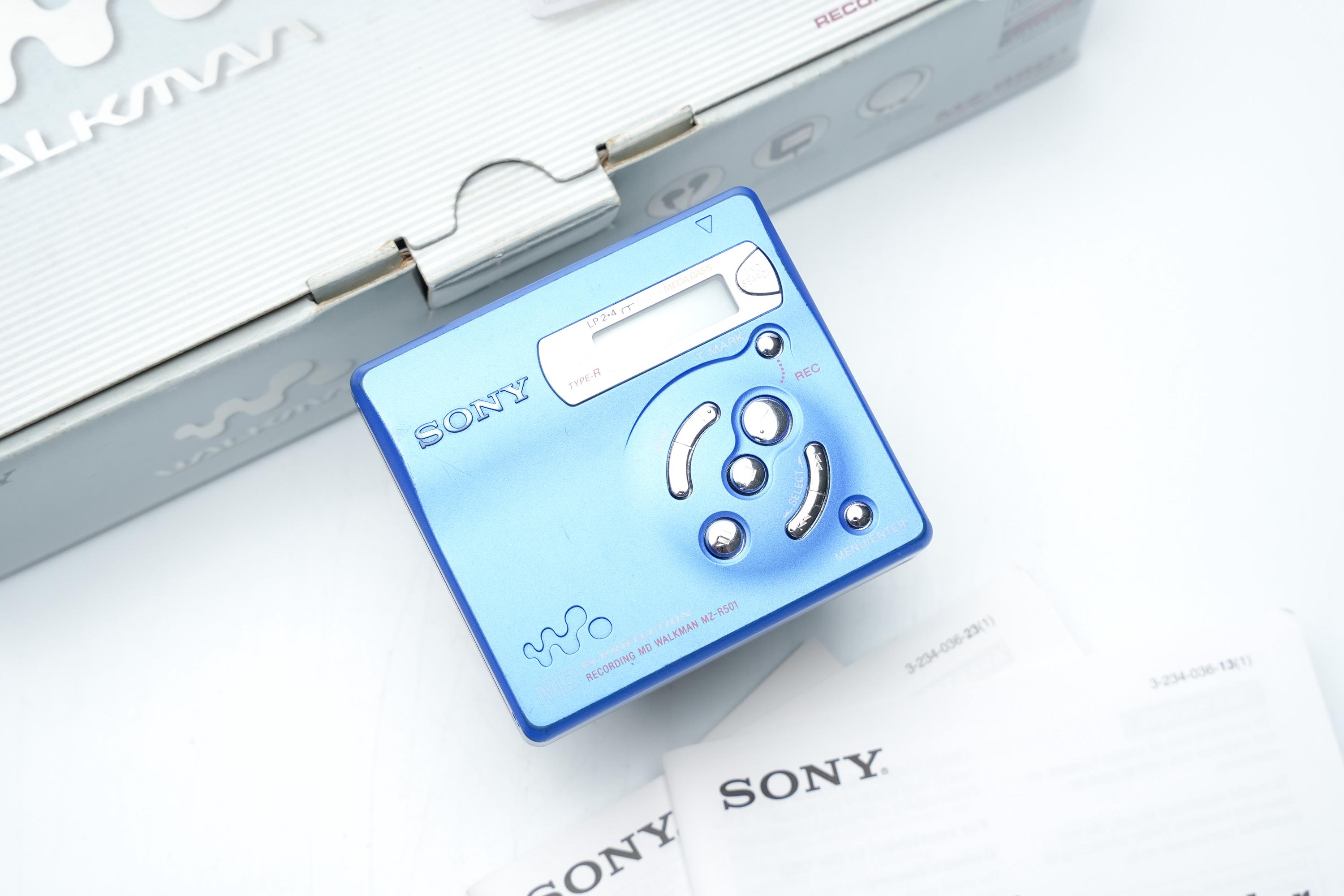 Card R501 Buy Sony MZ-R501 Minidisc Walkman – Recording MD Walkman – Blue – With ...