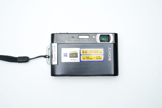 Sony Cyber-shot DSC-T200 Digital Camera – Black, 8.1MP CCD, 5x