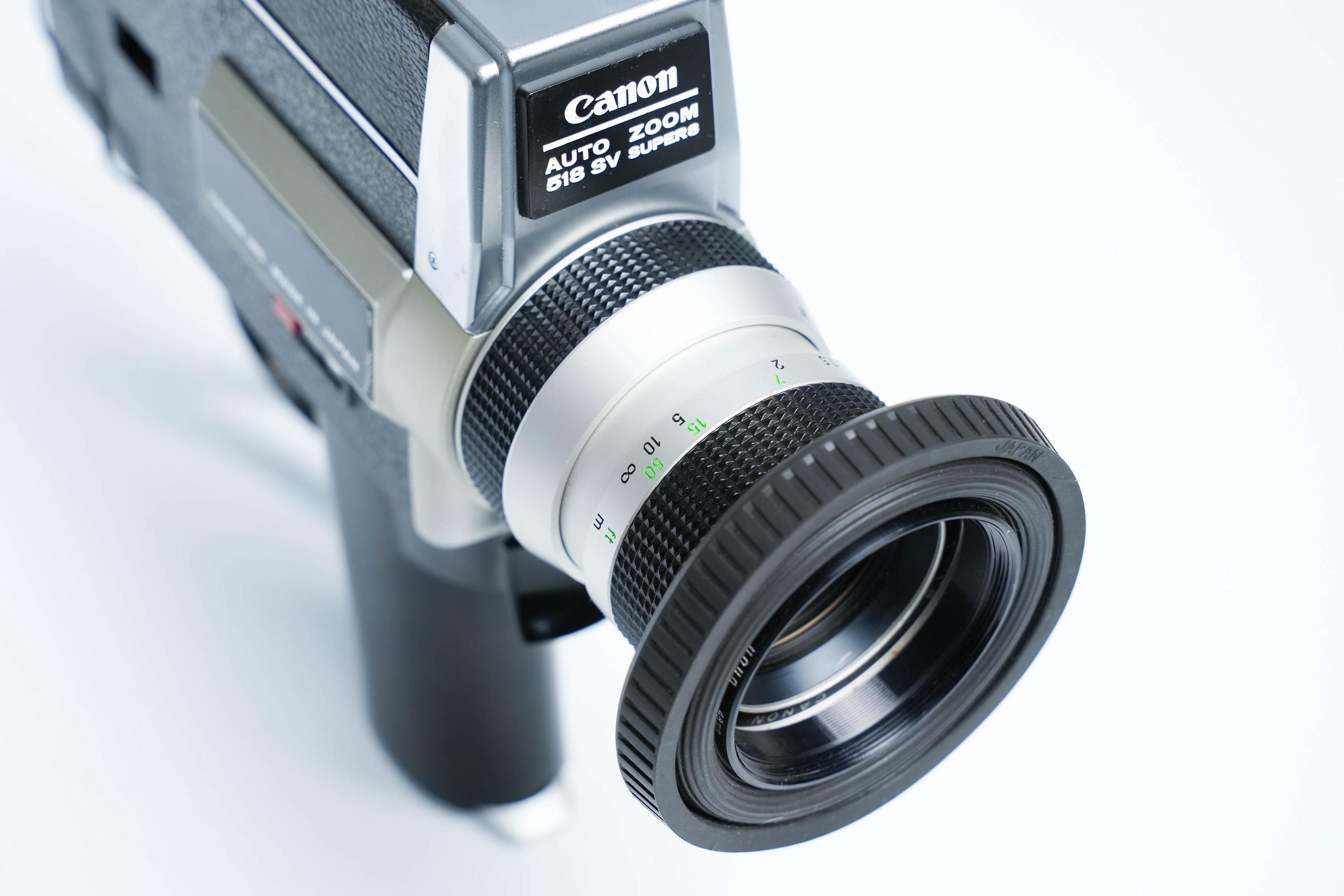 Canon Auto Zoom 518 SV Super 8 Camera – 1972 Model With F/1.8 Lens