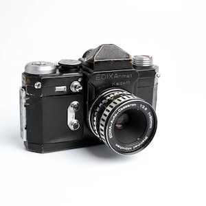 Edixa-mat Kadett 35mm SLR Camera (1960s) + Edixa Auto-cassaron