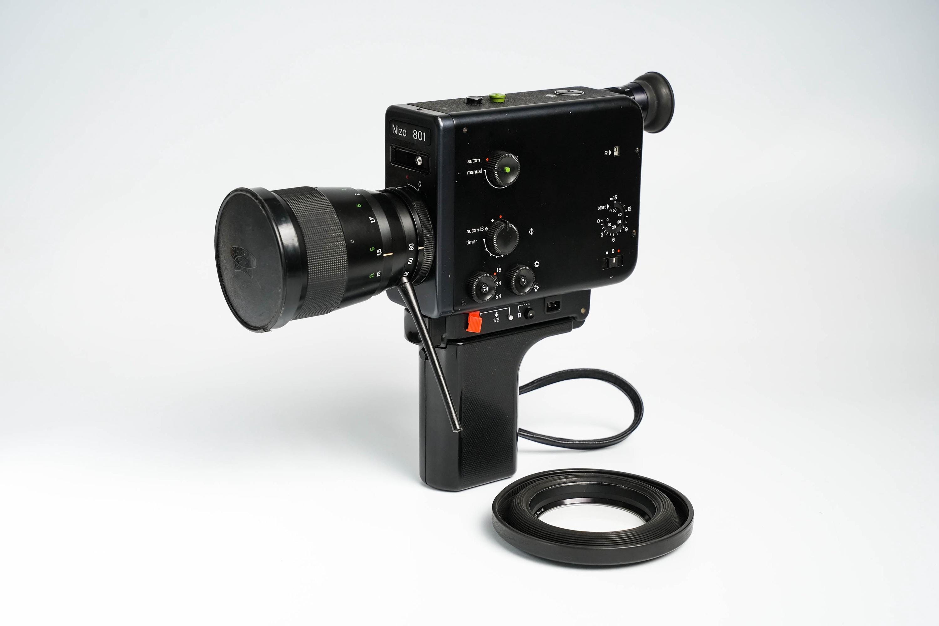 Braun Nizo 801 Black Edition Super 8 Camera – Schneider 7–80mm F
