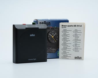 Braun AB 314 SL Travel Alarm Clock – ABN Amro Edition, German
