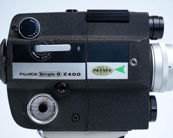 Fujica Z400 Single-8 Movie Camera With Fujinon-z 8.5–34mm F/1.8