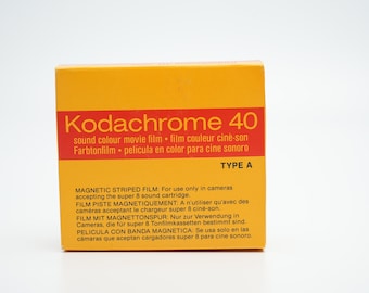 Kodachrome 40 Sound Color TYPE A- Super 8 color movie film (film with sound)