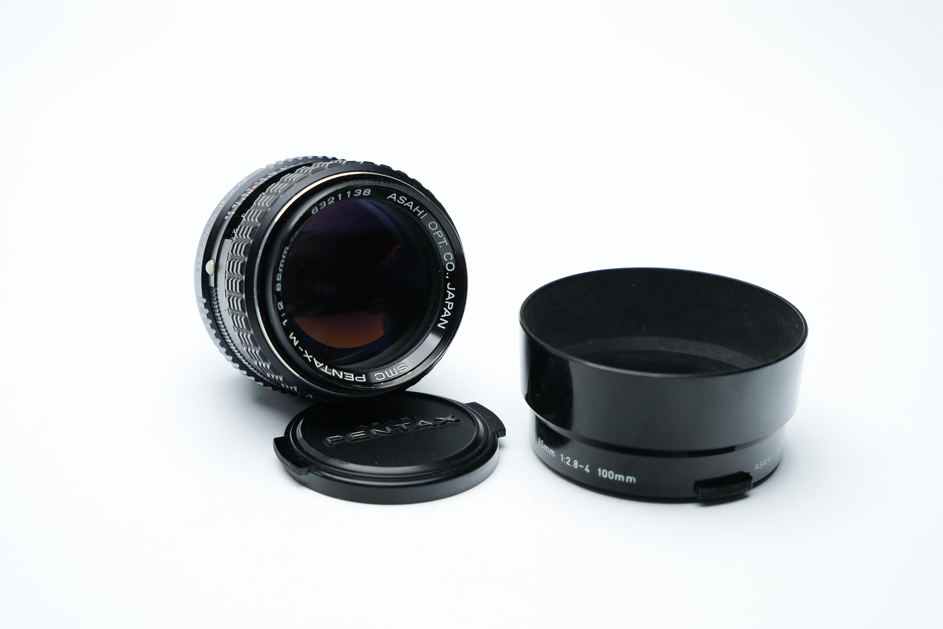 SMC PENTAX-M 85mm f/2 レンズ SMC ペンタックス M 85mm f2 – 望遠単焦点レンズ – 1980年代