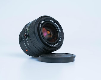 Pentacon Prakticar 28mm f/2.8 – Vintage Groothoeklens (PB-vatting) | Volledig Werkend