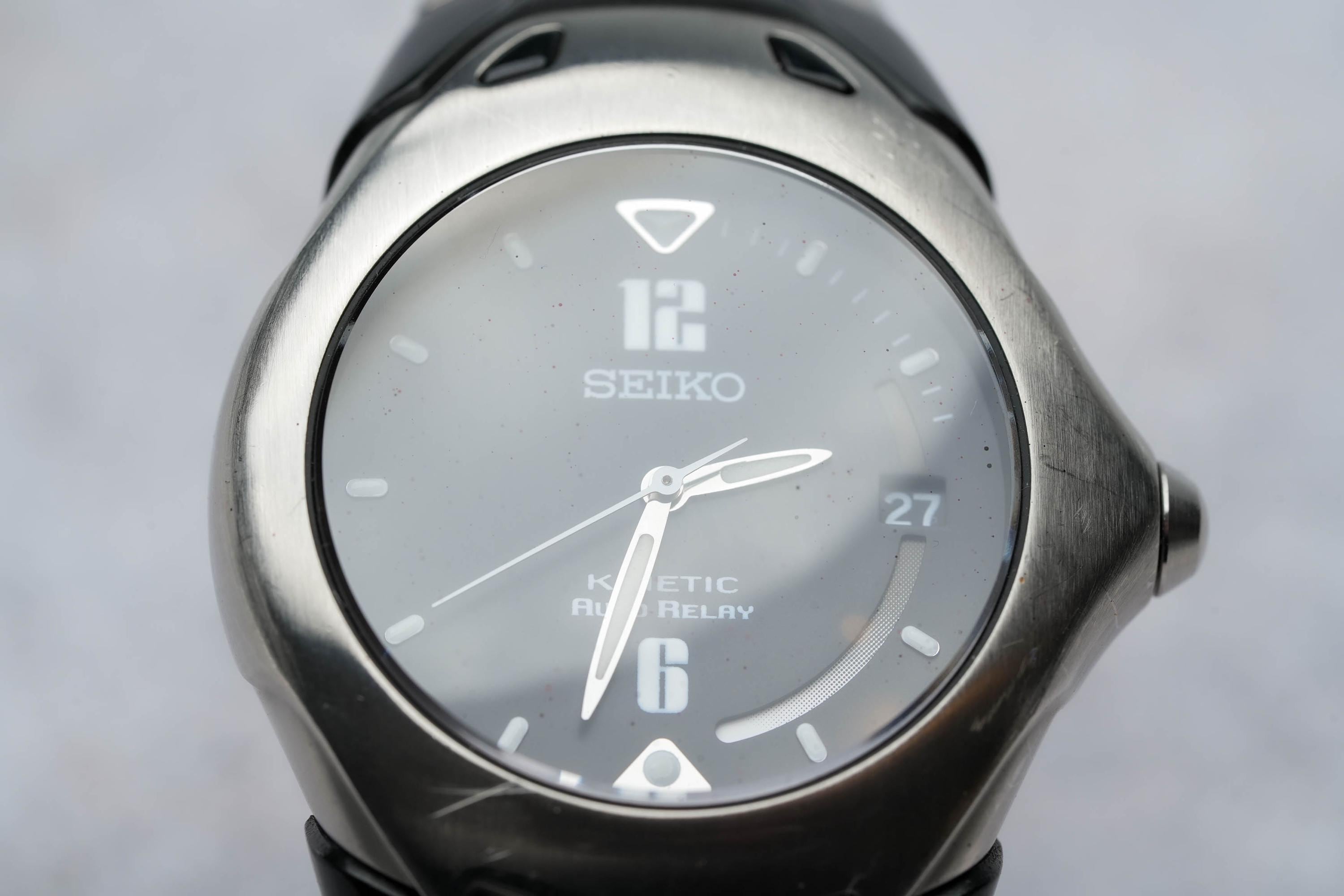 Seiko 5J22-0A70 – Kinetic Auto Relay Men's Watch, Stainless