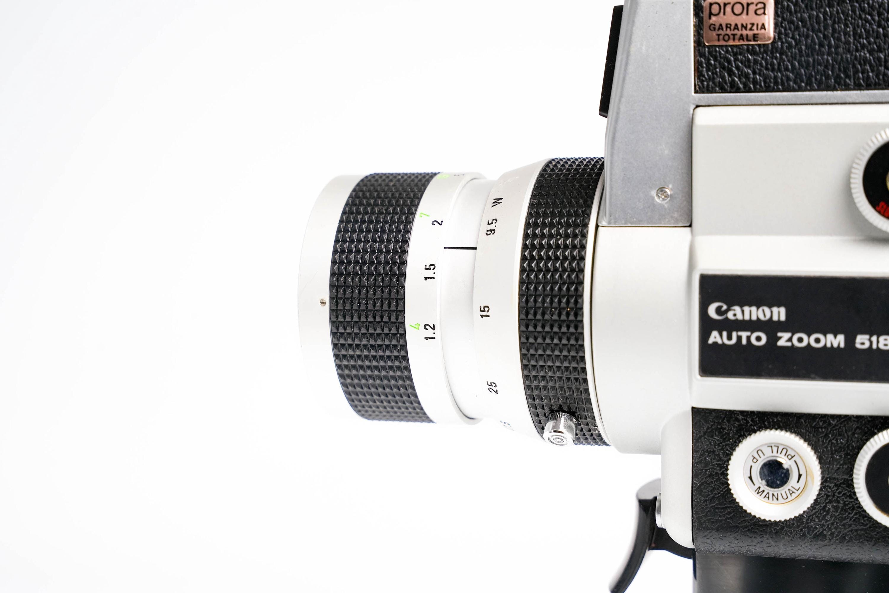 Canon オートズーム 518 SV スーパー 8 – オリジナルボックスとケース