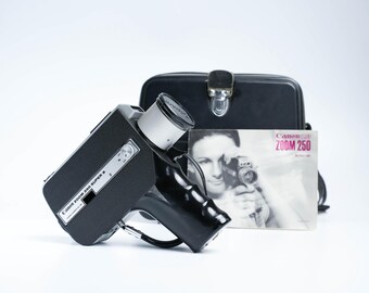 Canon Zoom 250 Super 8 – Vintage filmkamera från 1968 med 3x zoomobjektiv (10,8–27 mm) | Fullt fungerande