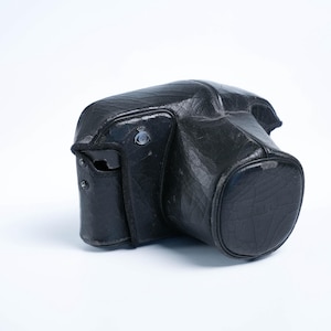 Borsa fotografica Pentax vintage in pelle – Custodia protettiva originale per reflex classiche da 35 mm