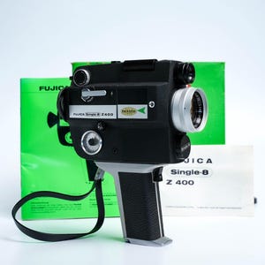希少　箱付きFUJICA Single-8 P400 8mmフィルムカメラ Japanese Vintage 8mm Film Camera, 