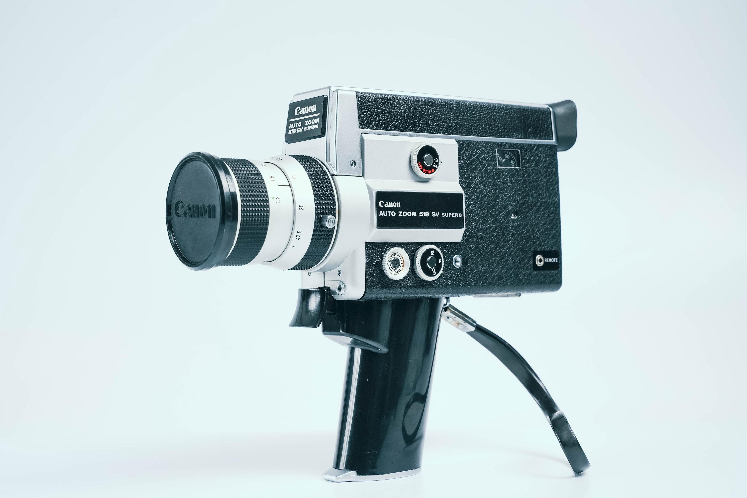 Canon Auto Zoom 518 SV Super 8 + 9.5–47.5mm F/1.8 – Set With