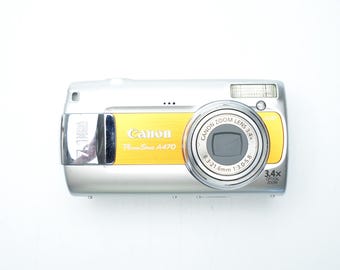 Canon Powershot A470 – Silver Compact 7.1MP Digital Camera, Tested