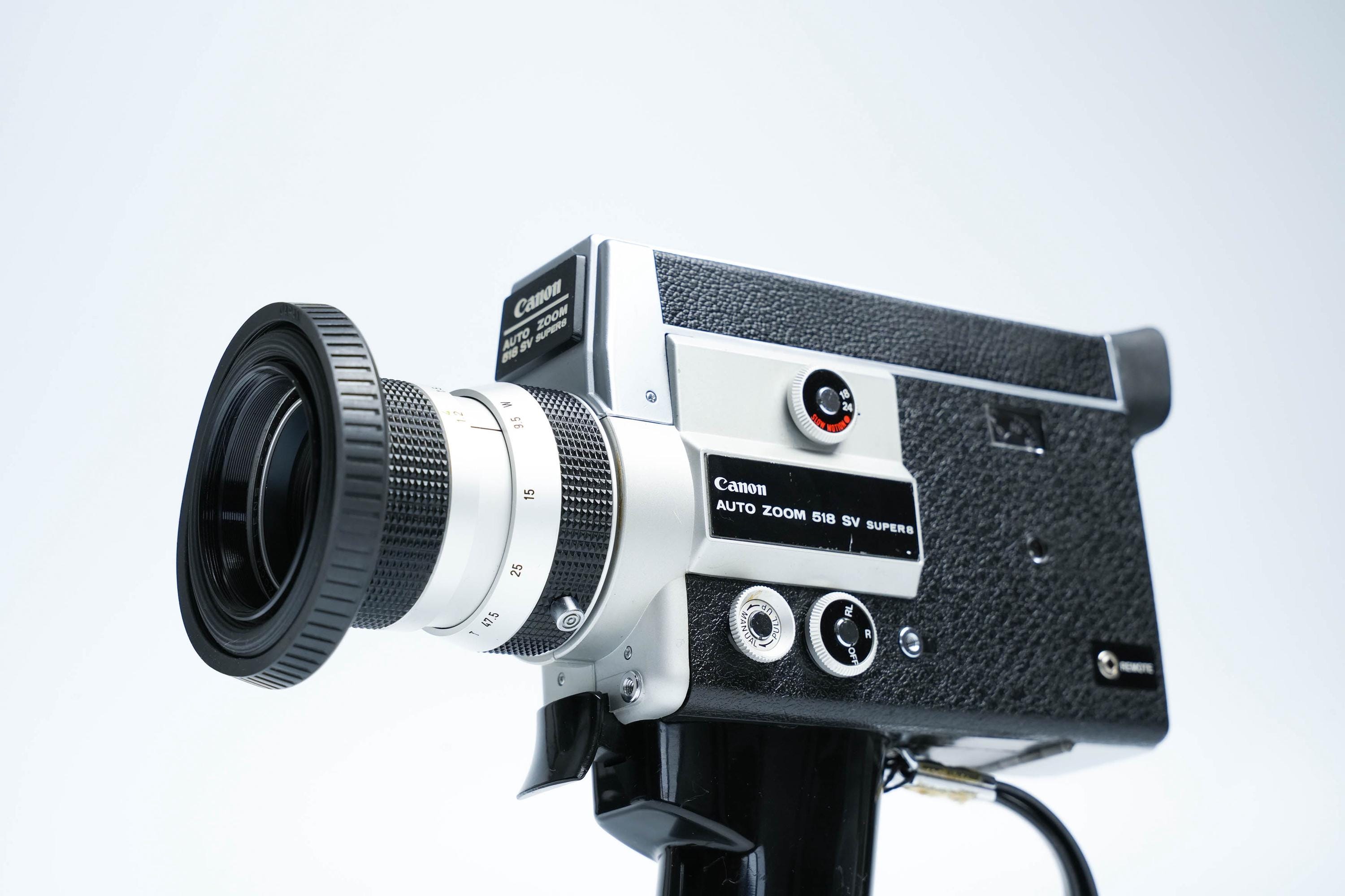 Canon Auto Zoom 518 SV Super 8 Camera – 1972 Model With F/1.8 Lens