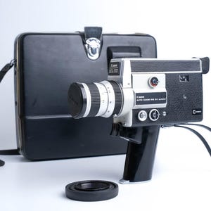 Canon 518 SV Super 8 Film Camera – Vintage 1970s Analog Movie Camera