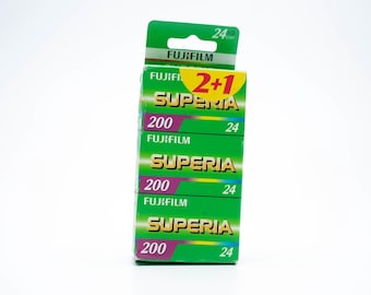 Fujifilm Superia 200 35mm Color Film (Expired, Set of 3 Rolls)