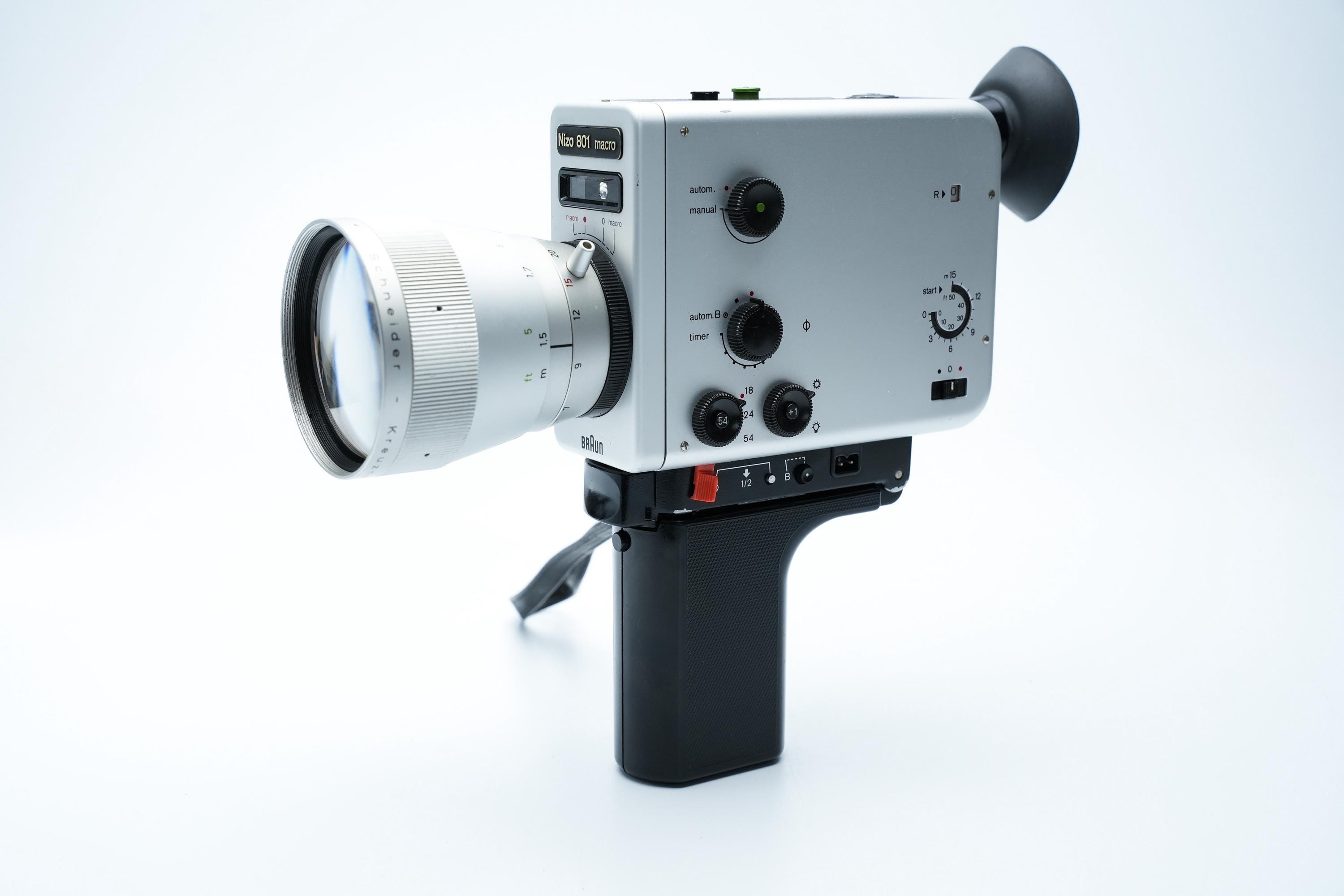 ザエムロニページ Braun Nizo 801 Macro – Super 8 Camera – 1974 – Schneider-kreuznach