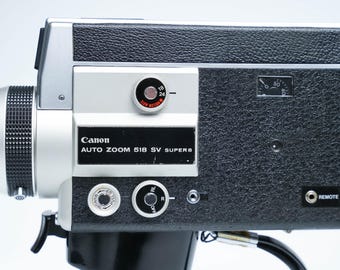 Canon Auto Zoom 518 SV Super 8 Camera – 1972 Model With F/1.8 Lens