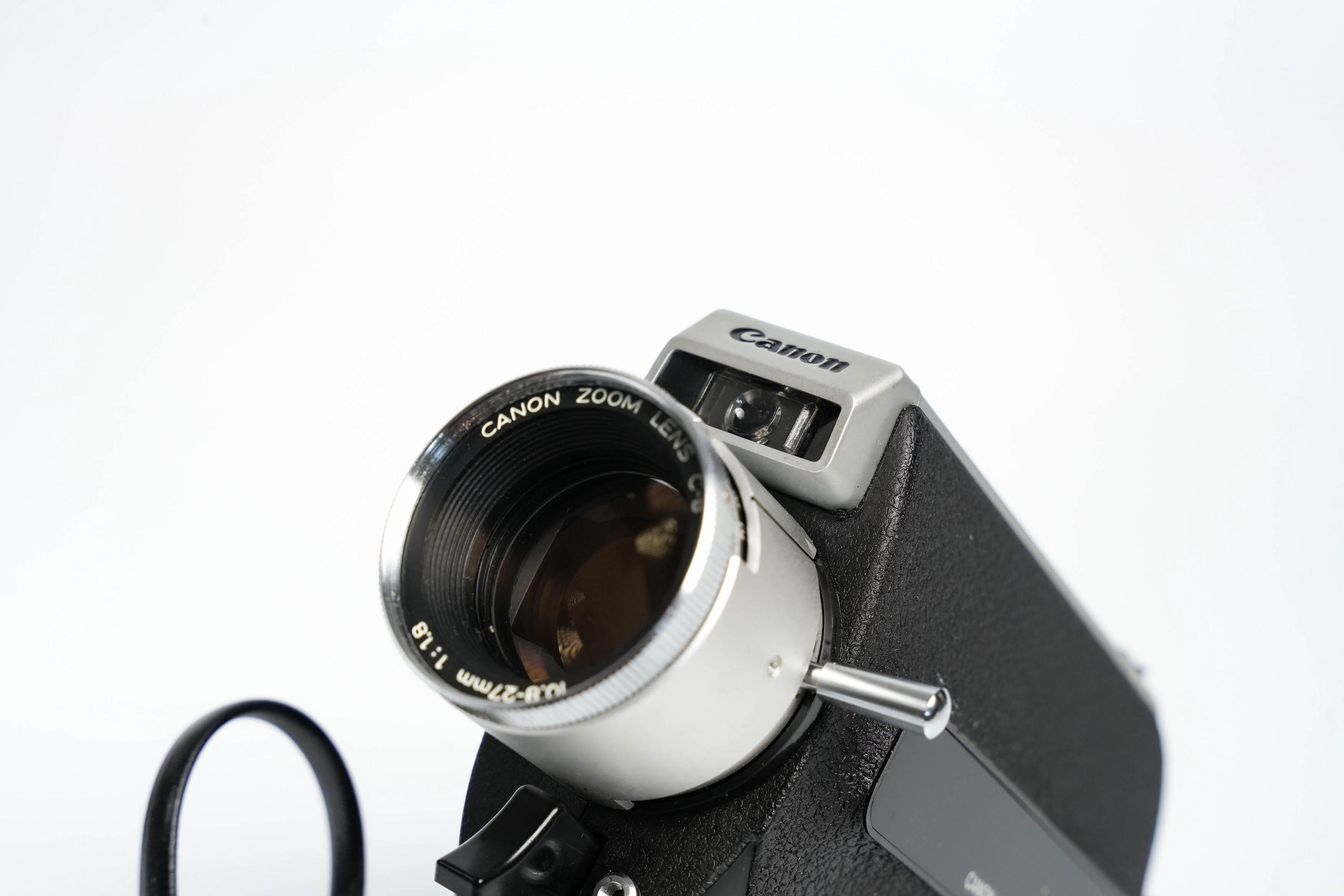 Canon Zoom 250 Super 8 Camera With 10.8–27mm F/1.8 Lens – Boxed